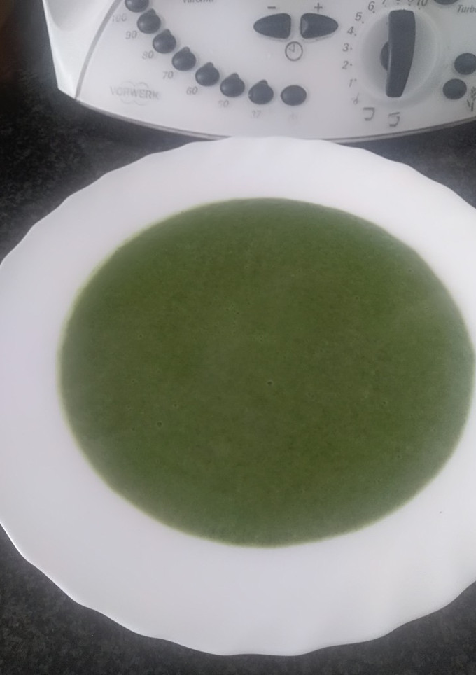 Una foto de Crema de espinacas