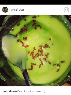 Foto resep Es krim sawi tape
