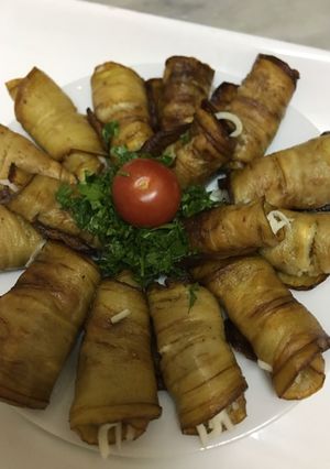 صورة لوصفة رول الباذنجان بالجبن