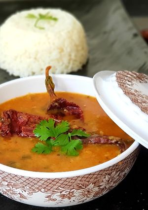 A picture of Dal Palak/Palak pappu.