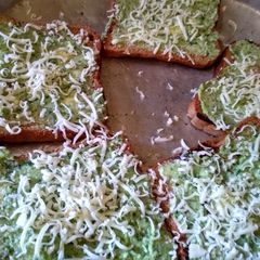 A picture of Coriander paneer  toast.
