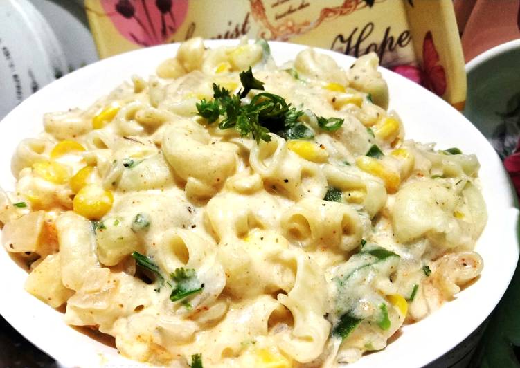 Step-by-Step Guide to Make Speedy Creamy white macroni