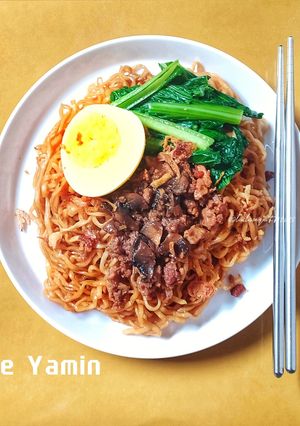 Foto resep Mie Yamin (Mie Ayam Kering)