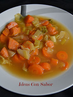 Una foto de Sopa de verduras