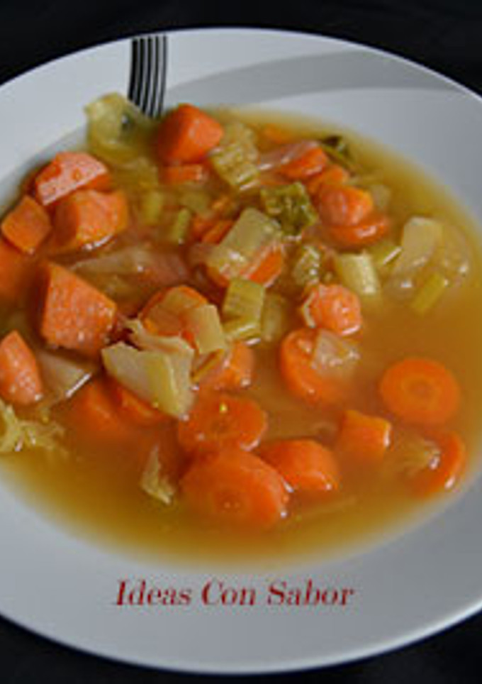 Una foto de Sopa de verduras