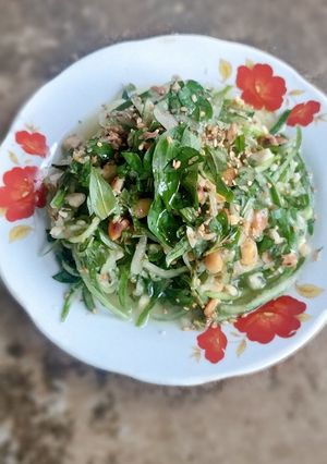 Hình của món Gỏi dưa leo.