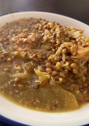 Una foto de Lentejas al curry con manzana con olla GM H Deluxe