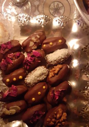 Une photo de Datte fourrée au chocolat