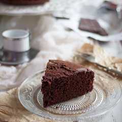 A picture of Nuvola Nera, Chocolate Cake with Egg Whites Only.