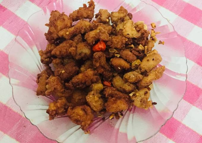 Ayam popcorn cabe garam