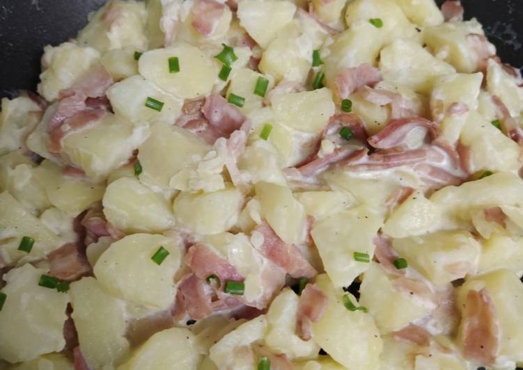 Patatas carbonara