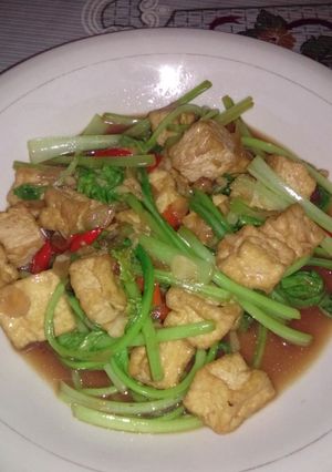 Foto resep Sawi Tahu Kuah Saus Tiram