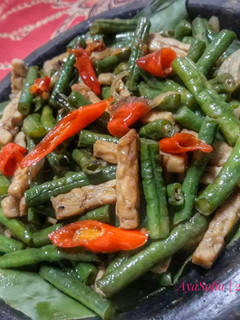 Foto resep Tumis Kacang Panjang Tempe Simple