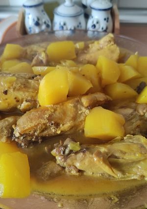Una foto de Pollo al vino - Moulinex Multicoocker