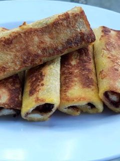 Foto resep Roti Gulung Pisang Coklat