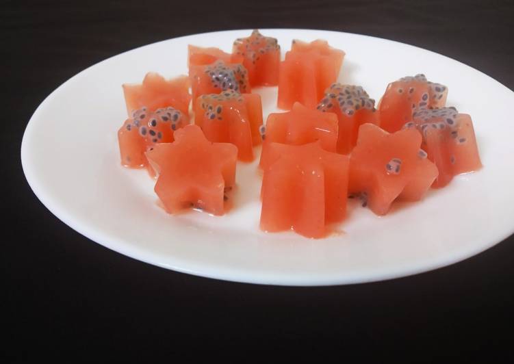 Recipe of Homemade Watermelon agar agar