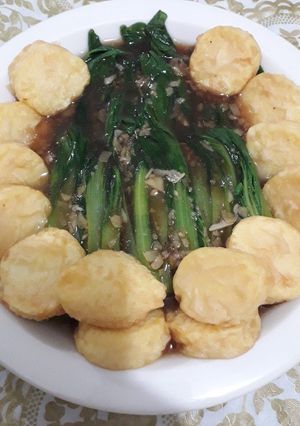 Foto resep Pokcoy with tofu sauce tiram