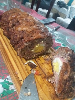 Una foto de Pan de carne relleno!