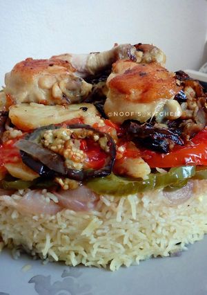 Foto resep Maqluba/ Maqlooba/Maklubah Chicken