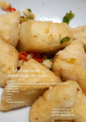 Foto resep Tahu Cabe Garam