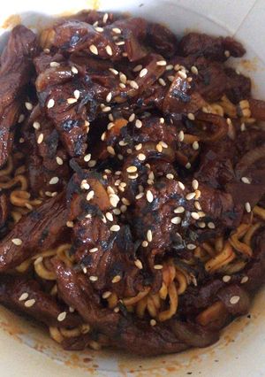 Foto resep Samyang Beef Bowl