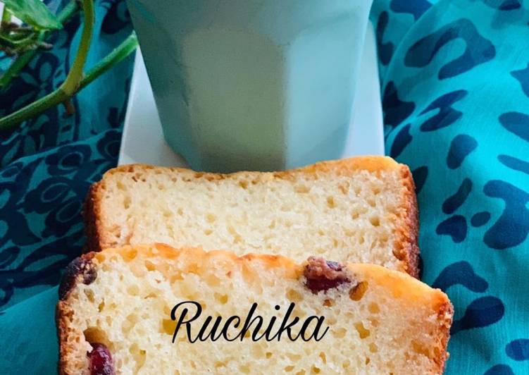 Recipe of Favorite Vanilla with cranberries cake