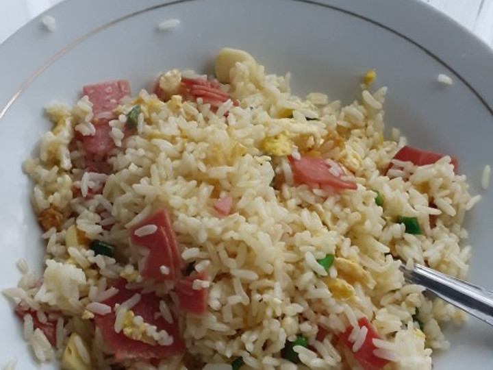 Cara Gampang Membuat Nasgor orak arik telur mentega, Enak