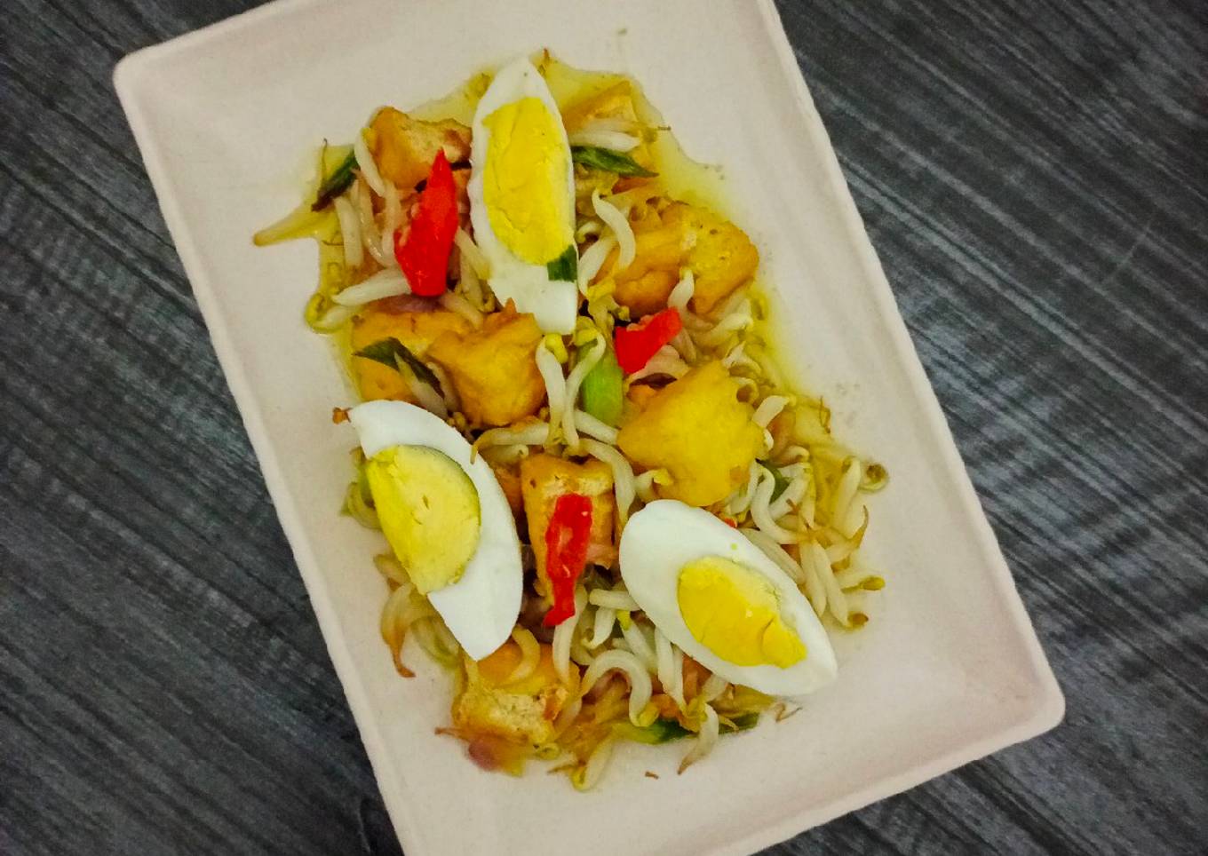 Tumis Tauge Tahu Telur