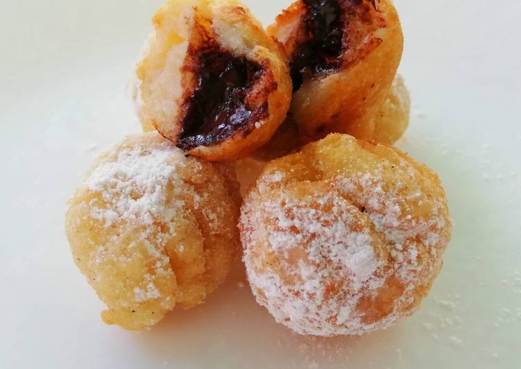 Bolitas de churro con chocolate