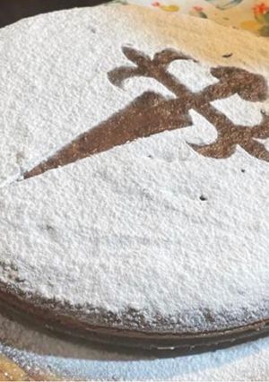 Una foto de Tarta de Santiago