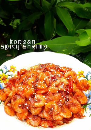 Foto resep 매운 새우 Korean Spicy Shrimp 🍤🌶