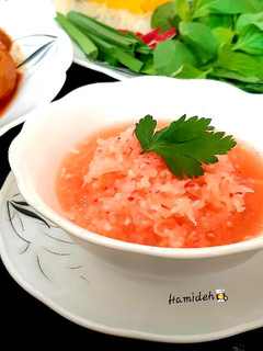 عکسی از دستور سالاد ترب قرمز (Radish salad)😋