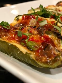 A picture of Easy Roasted Jalapeño Poppers with Thai Sweet Chili Sauce.