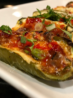 A picture of Easy Roasted Jalapeño Poppers with Thai Sweet Chili Sauce.