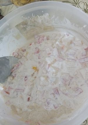 A picture of Russian salad.