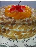 Cake ultah fruity almond