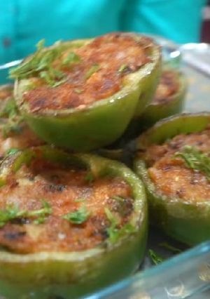 A picture of Bharwa Shimla Mirch Sabzi.