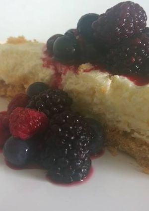 Una foto de Cheesecake de frutos rojos