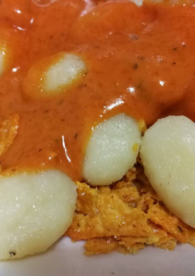 Una foto de Orange gnocchis