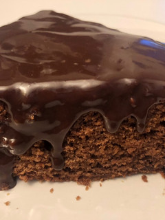 Una foto de Bizcocho de nutella con glaseado