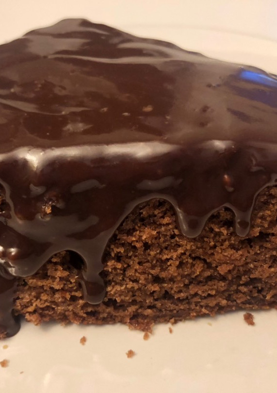 Una foto de Bizcocho de nutella con glaseado