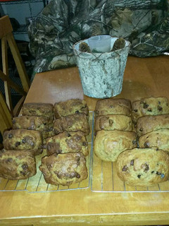 A picture of Peanut Butter Chocolate Chip Banana Bread.