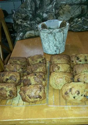 A picture of Peanut Butter Chocolate Chip Banana Bread.