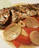 Besugo al horno, a la lima y hierbas ibéricas
