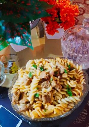 A picture of Spicy_Pasta & CHEESY_Beef Skillet.
