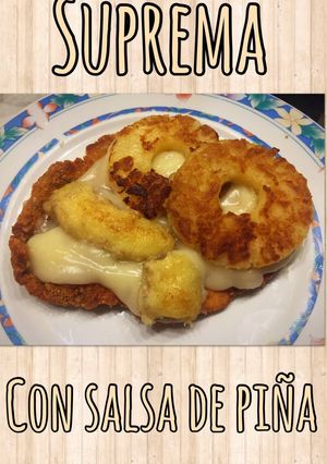 Una foto de Supremas a la piña con salsa dulce