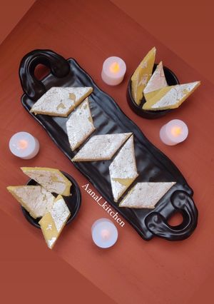 A picture of Kaju katli.