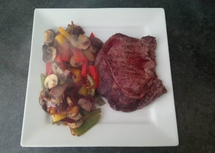 Simple Way to Make Any-night-of-the-week Steak and Veg