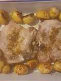 Braciole con patate novelle al forno..piatto unico..😋😋