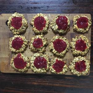 Pepas de avena y mermelada | Recetas saludables | Recetas rápidas